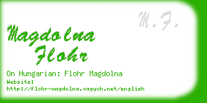 magdolna flohr business card